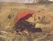Franz von Lenbach The Red Umbrella (nn02) oil on canvas